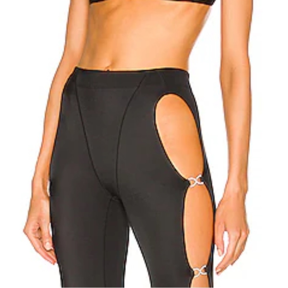 Adam Selman Crystal Cutout Legging size M - Picture 3 of 9
